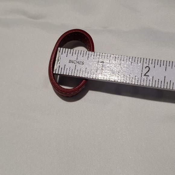 Coach Loop Repair/Spare Part w/ White Stitch - Picture 3 of 3